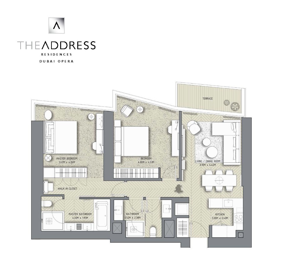 2 BR apartments in ADDRESS OPERA